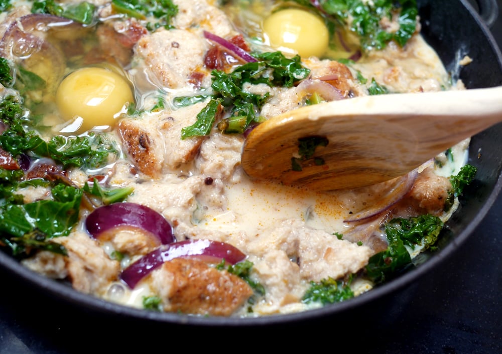 Chorizo and Kale Strata Recipe
