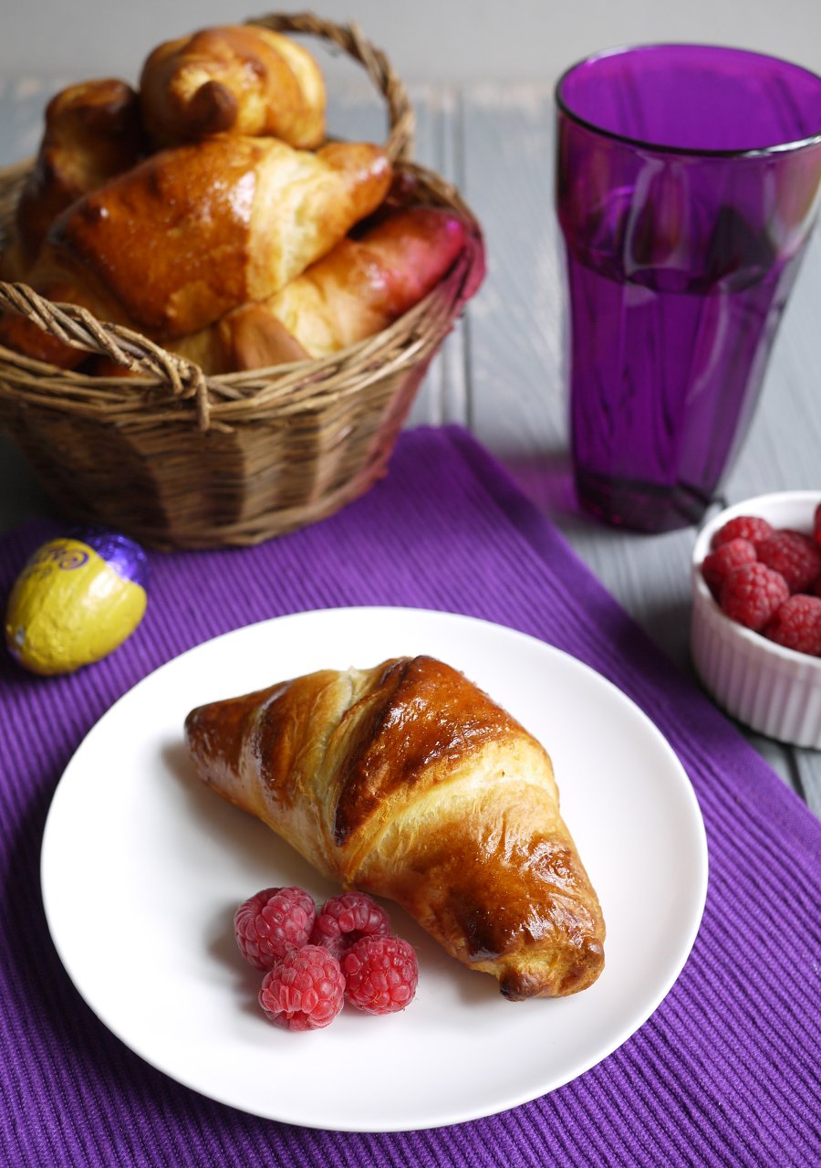 Cadbury Caramel Egg Stuffed Easter Croissants