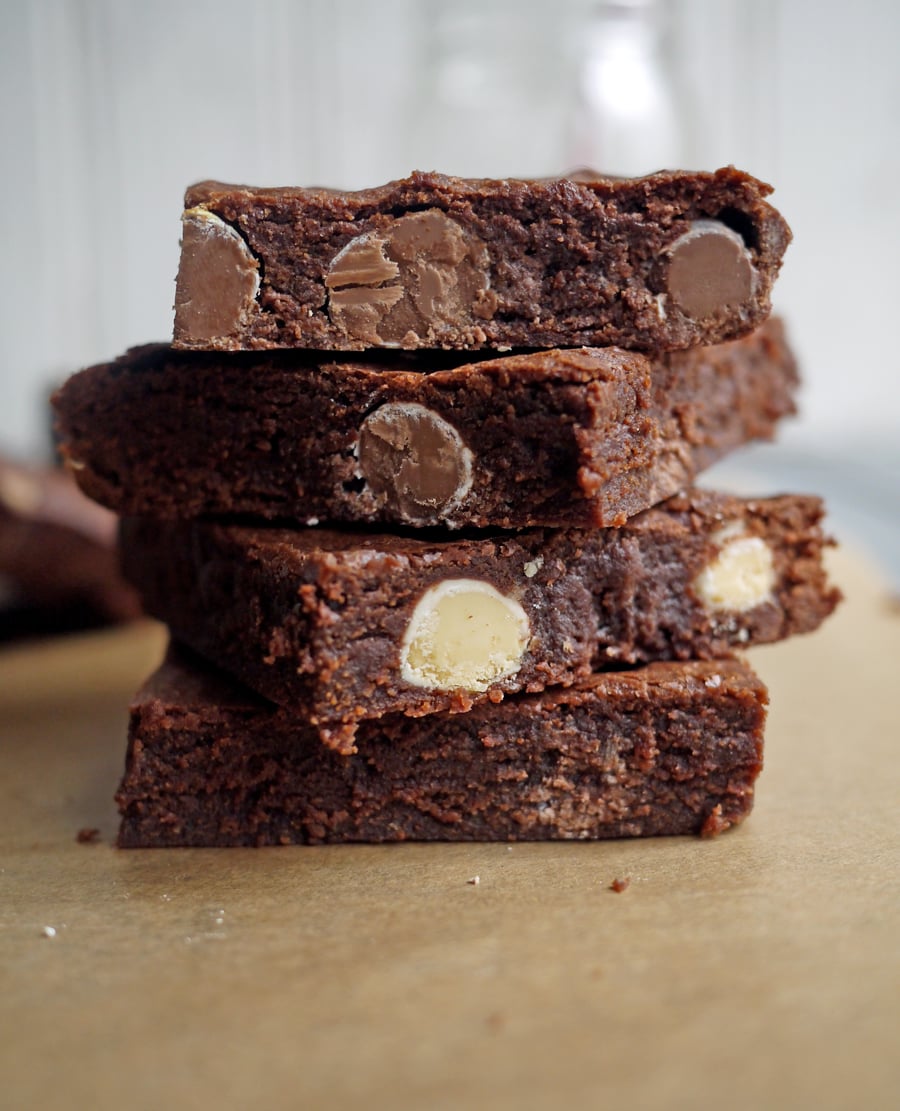 Filthy Fudgy Easter Creme Egg Brownies - The best Easter brownies you'll make this year!