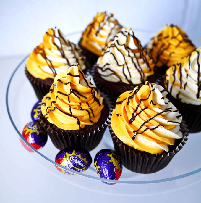 Cadbury's Creme Egg Cupcakes - The best Easter bake! My favourite recipe along with 5 must know TOP TIPS for making the perfect Creme Egg Cupcake.