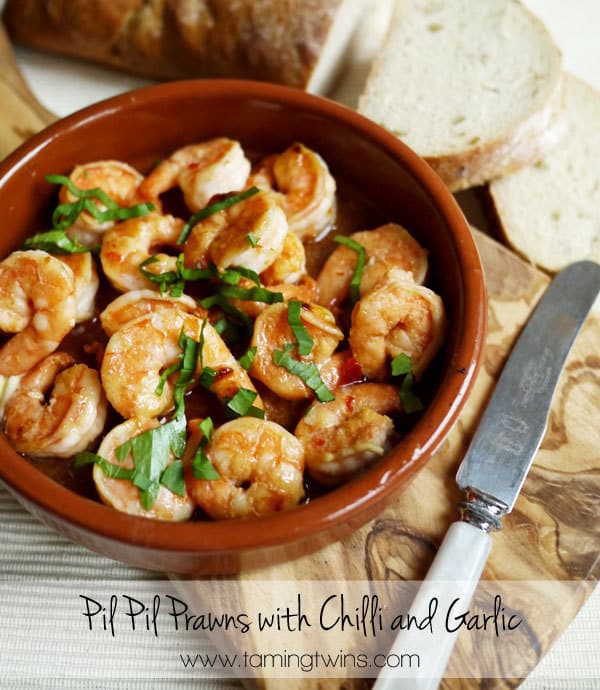 Pil Pil Prawns with Chilli and Garlic