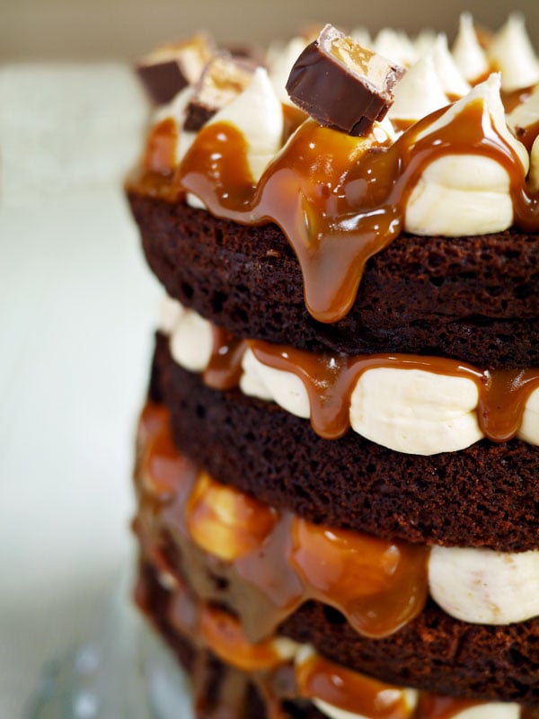 The Ultimate Snickers Layer Cake