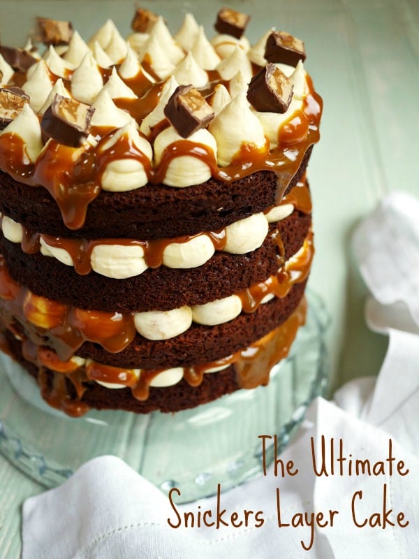 The Ultimate Snickers Layer Cake