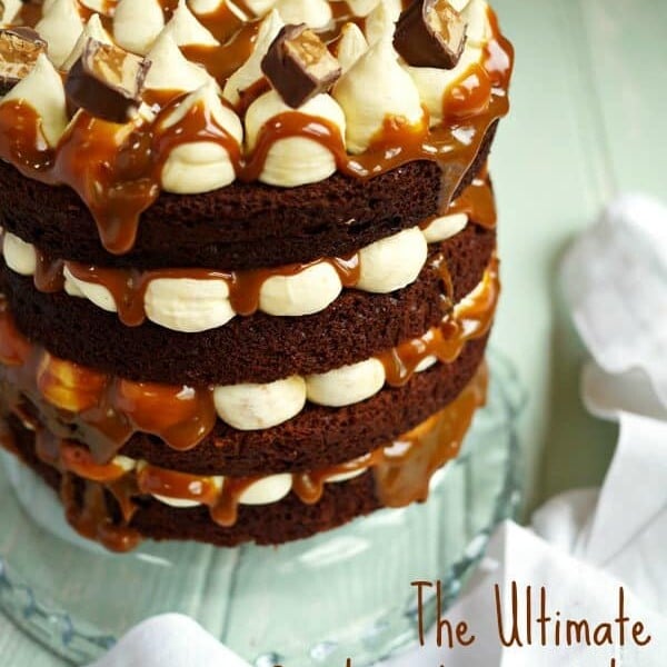 The Ultimate Snickers Layer Cake