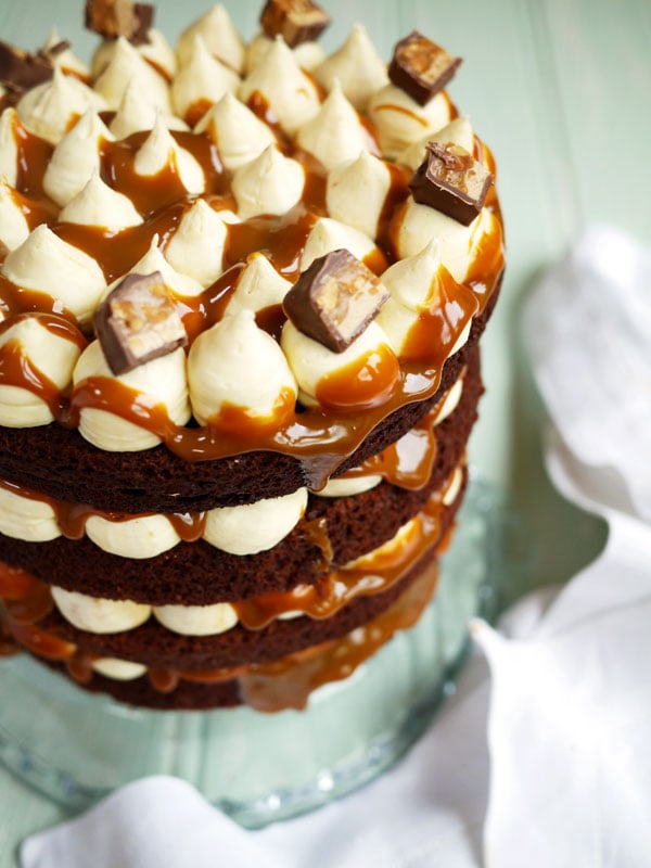 The Ultimate Snickers Layer Cake