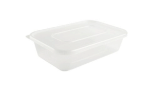 Plastic takeaway container for freezing food