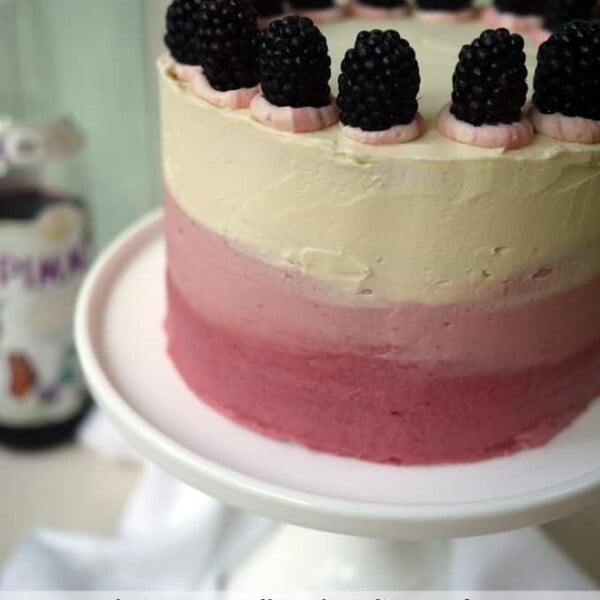 Blackberry Elderflower Pimms Layer Cake