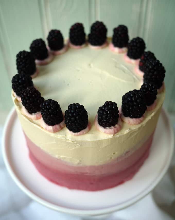 Blackberry and Elderflower Pimms Layer Cake