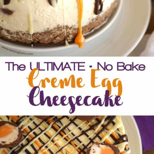 This Cadbury's Creme Egg Cheesecake Recipe (No Bake!) has been viewed over a million times. The ultimate Easter chocolate make, find out what all the fuss is about... This super easy dessert is a buttery biscuit base, topped with light, whipped cream and cream cheese,  with chocolate and Creme Eggs. Easily adaptable to be Gluten Free. 