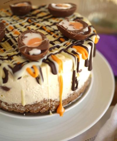 This Cadbury's Creme Egg Cheesecake Recipe (No Bake!) has been viewed over a million times. The ultimate Easter chocolate make, find out what all the fuss is about... Make with Philadelphia cream cheese, whipped cream (no eggs or gelatine) this is also suitable for vegetarians. Happy Easter!