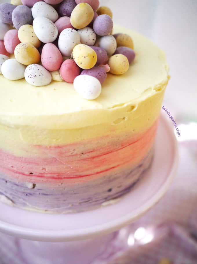 Mini Egg Ombre Pinata Layer Cake