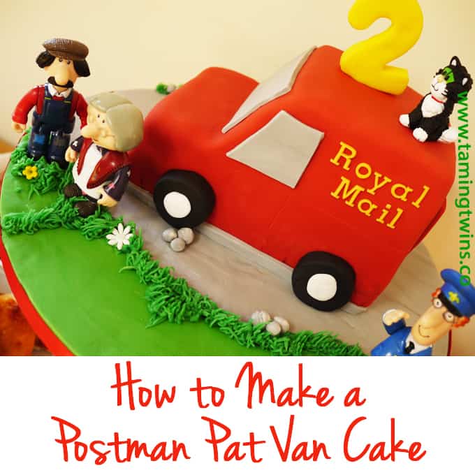 How to Make a Postman Pat Van Cake - A step by step tutorial on making this cake!