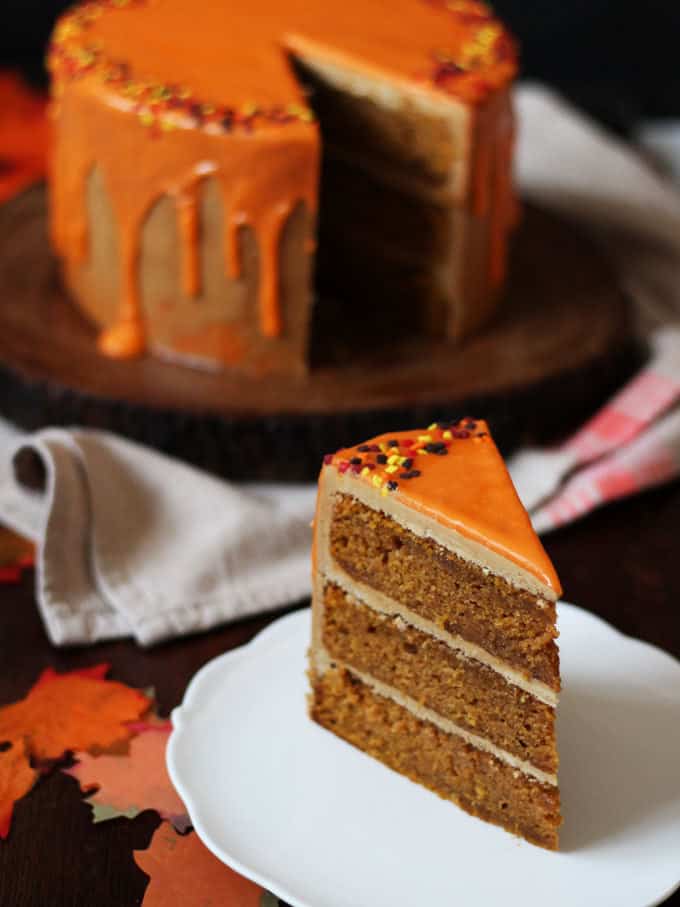 Pumpkin Spice Latte Cake Recipe - Taming Twins