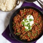 A delicious, quick and easy, family friendly Lamb Keema recipe. Perfect for a midweek dinner, on the table quickly. One of the tastiest and easiest curry recipes you will ever make.