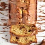 Easy Banana Loaf recipe with chocolate on top