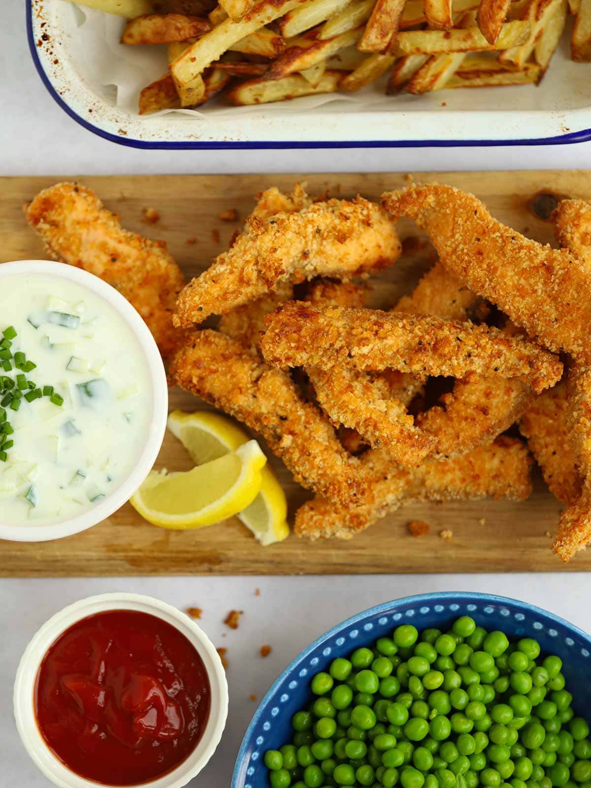 Meaty homemade salmon fish fingers in the oven are a fantastic way of introducing fish to your children.
