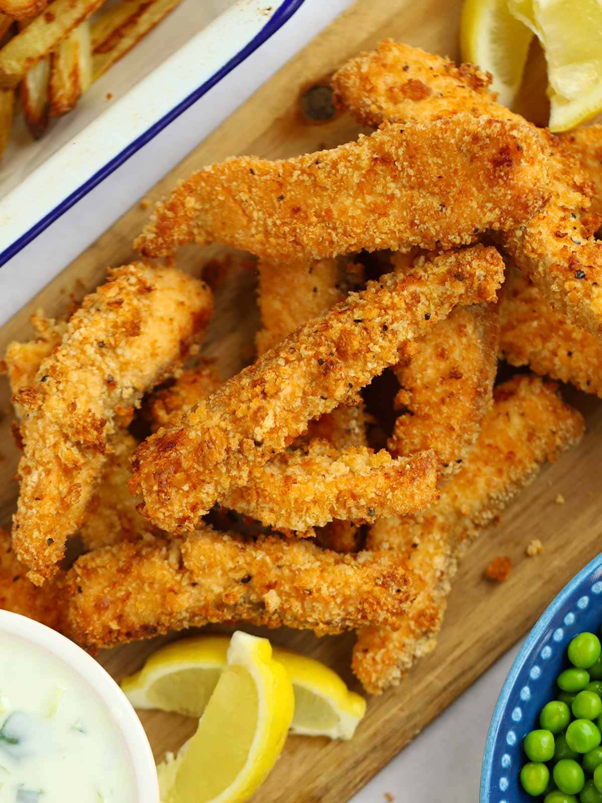 Oven baked salmon fish fingers recipe for a delicious midweek meal