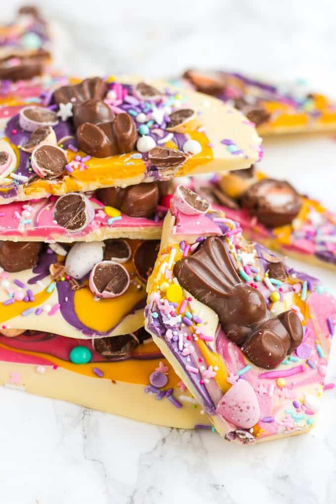 Chocolate Easter Bark {with Maltesers Bunnies}