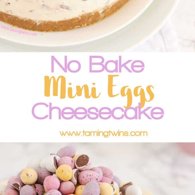 THE Easter dessert! *WITH VIDEO GUIDE* This No Bake Mini Egg Cheesecake is light and easy peasy, packed with Easter chocolate treats. A crumbly biscuit base, topped with whipped cream and cream cheese, absolutely delicious and easy enough for even the beginner. https://www.tamingtwins.com