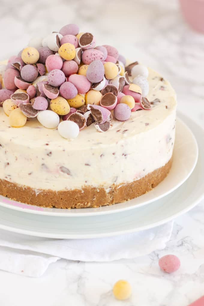 No-Bake Mini Egg Cheesecake