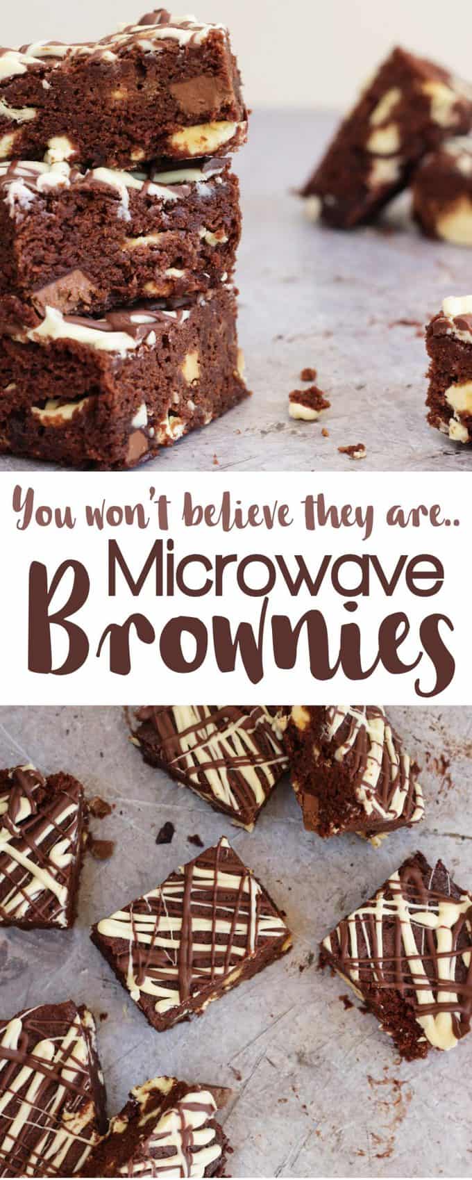 microwave brownies – fudgy, gooey chocolate brownies recipe
