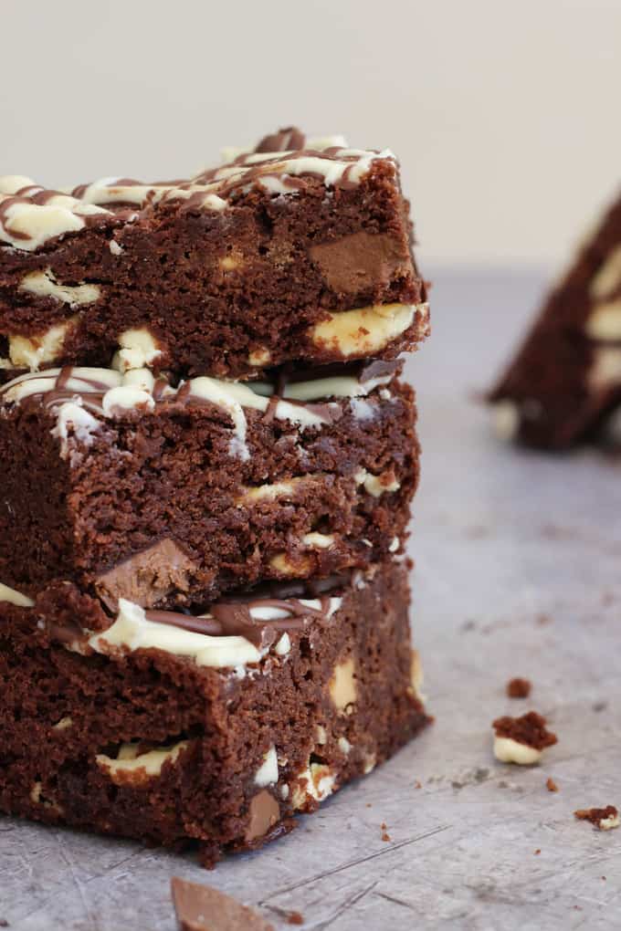 Double Chocolate Microwave Brownies - Stop what you're doing, microwave brownies are a thing and they ARE SO GOOD! They can be yours in under 30 minutes... Fudgy, chocolatey deliciousness microwaved in a flash. The perfect cake, pudding, dessert, gift or treat, these are the real deal! https://www.tamingtwins.com