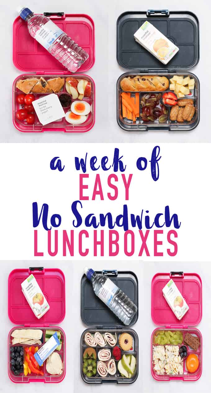 A week of no sandwich lunchboxes for kids (or grown ups!) packed in our favourite YumBoxes.