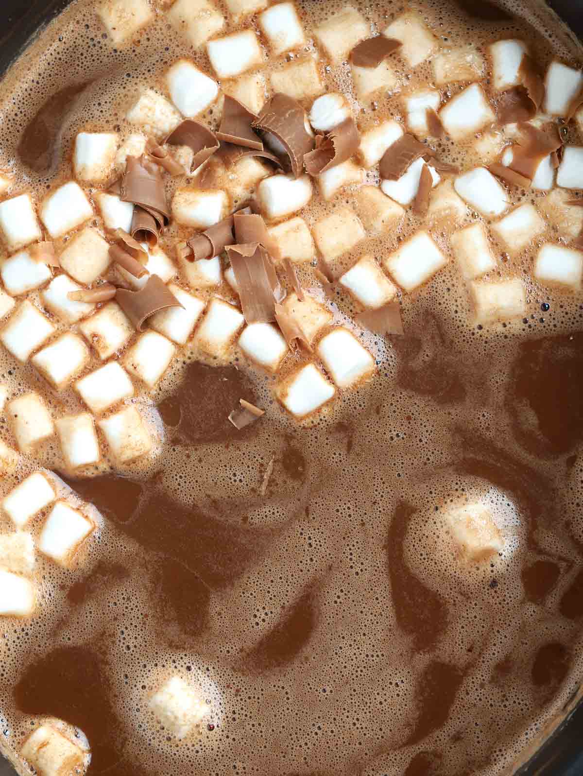 Irish cream cocoa recipe with marshmallows