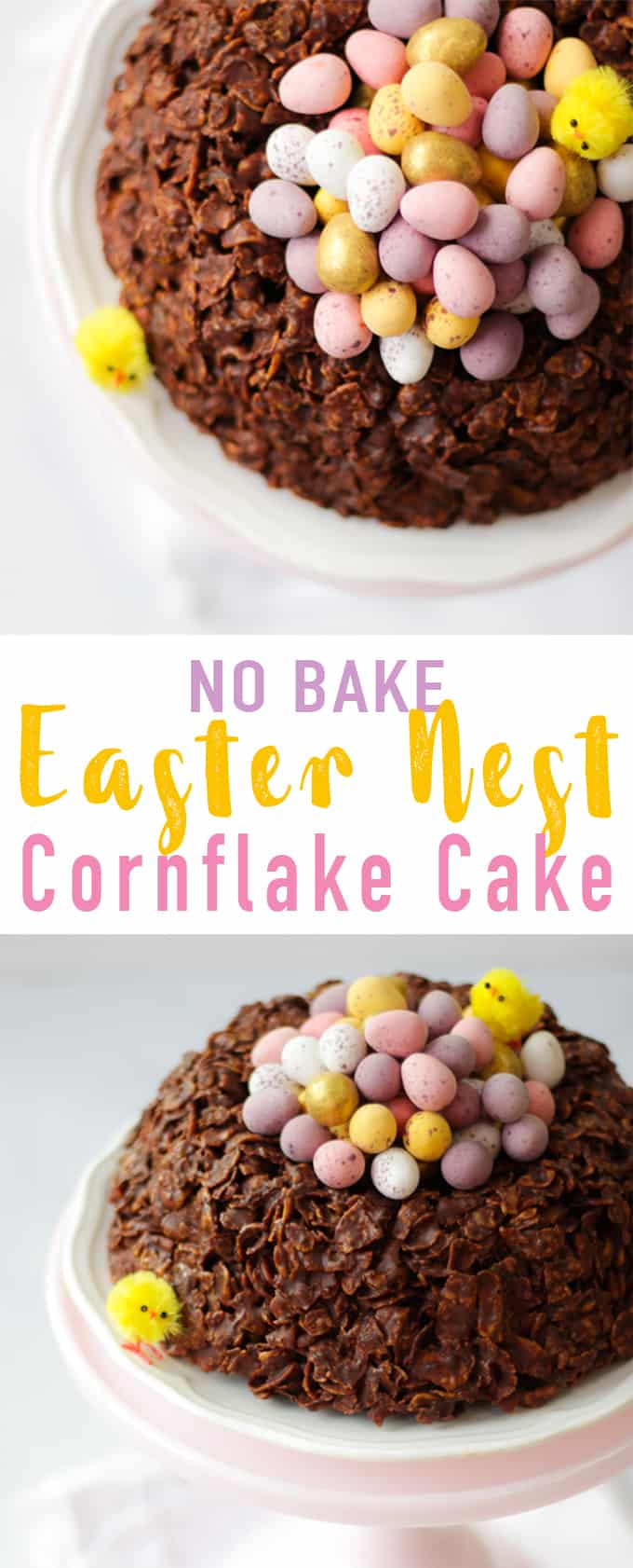 chocolate easter nest cornflake cake recipe
