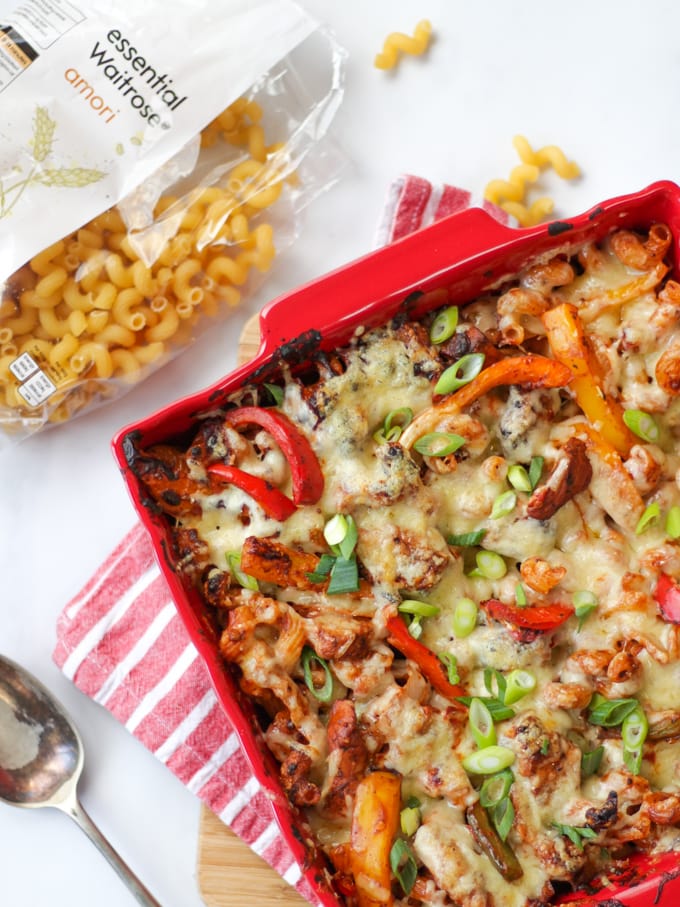 Chicken Fajita Pasta Bake Recipe Easy & Delicious!