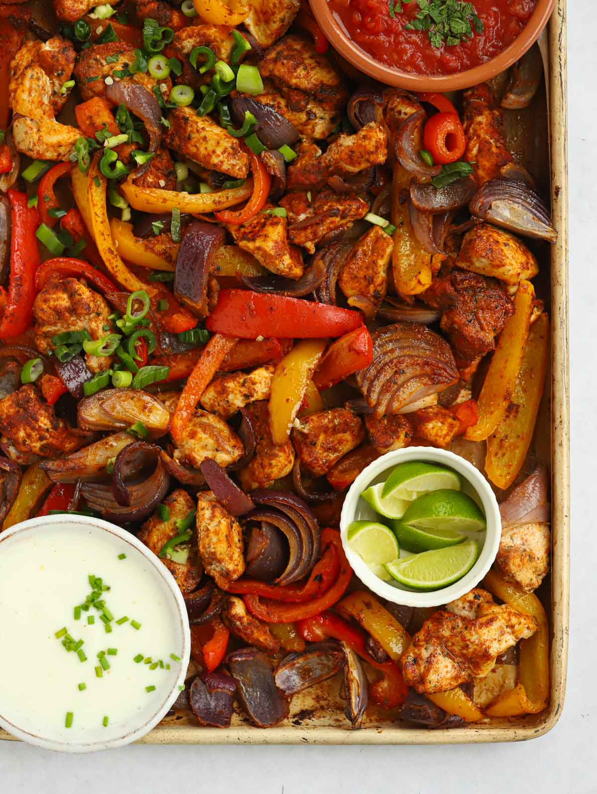 Oven baked chicken fajitas recipe.