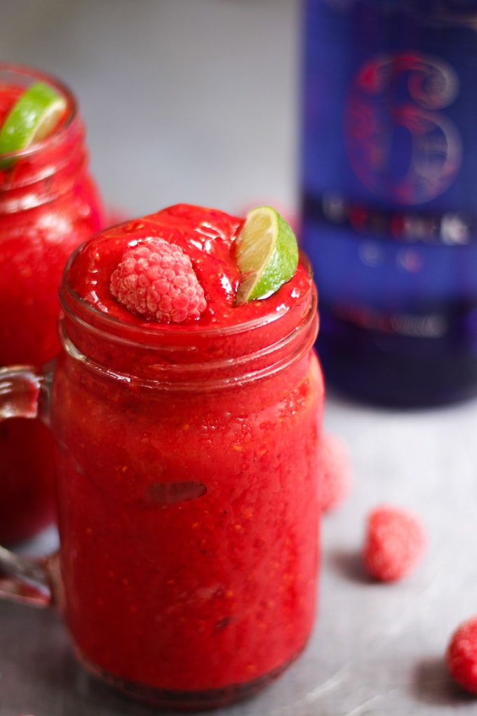 Raspberry Gin Frozen Cocktail Recipe