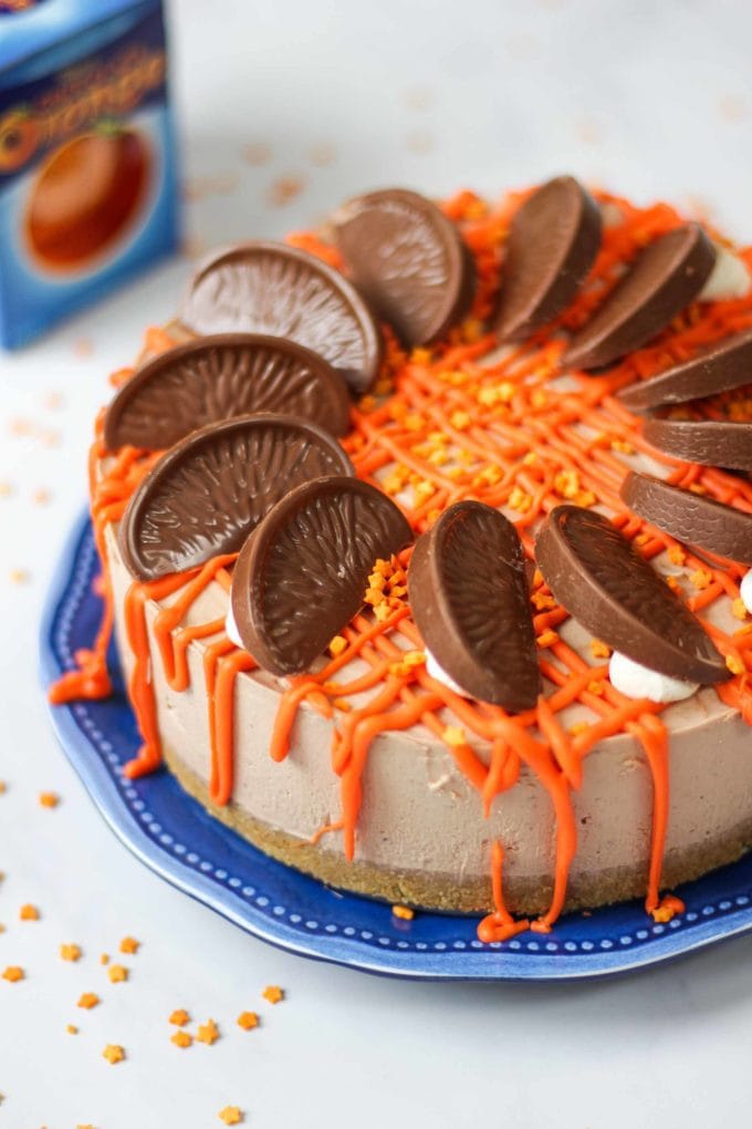 no bake chocolate orange cheesecake