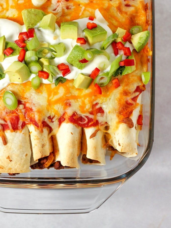 Beef Enchiladas Recipe - Easy Homemade Mexican Casserole