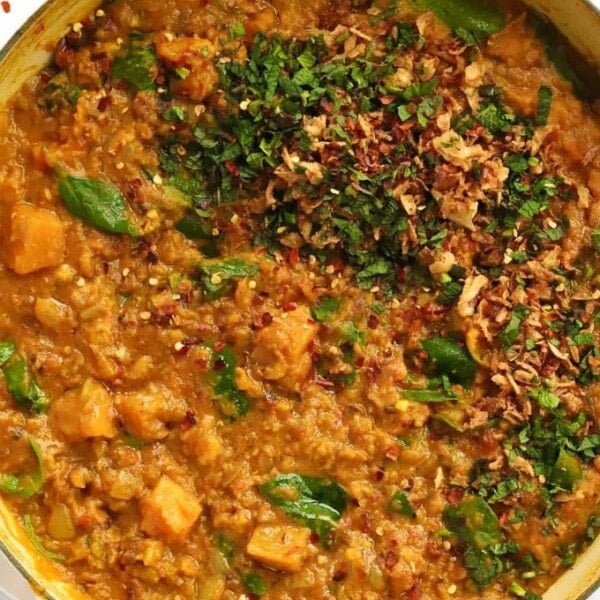 Easy Dahl recipe with lentils and butternut squash