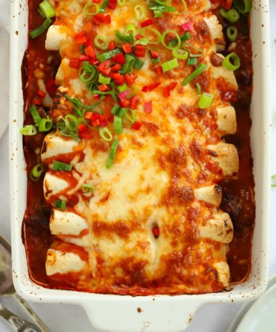 Prepare ahead for your family dinner with this delicious Chilli Beef Enchiladas recipe