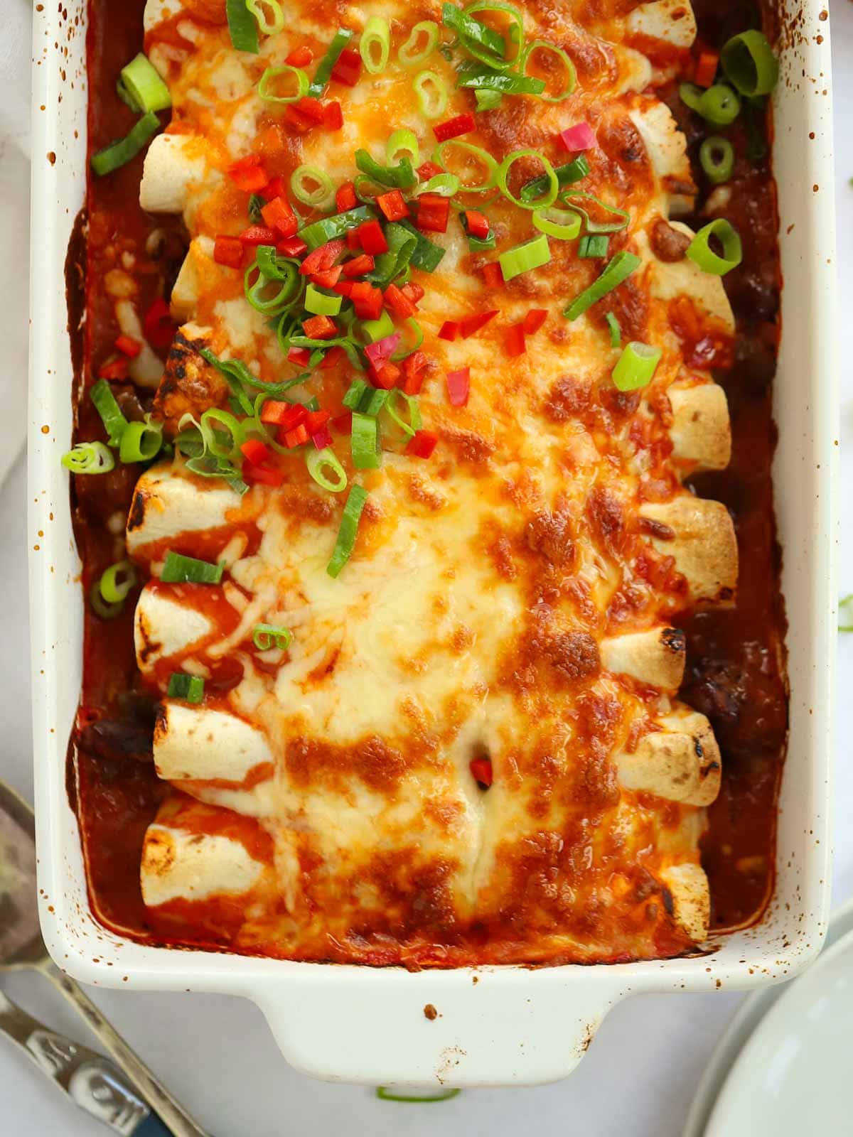 Prepare ahead for your family dinner with this delicious Chilli Beef Enchiladas recipe