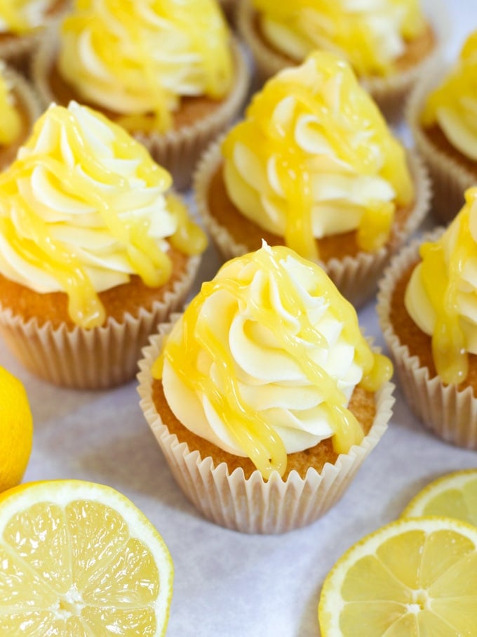 Zesty and moist lemon flavoured cupcakes inspired by Mary Berry!