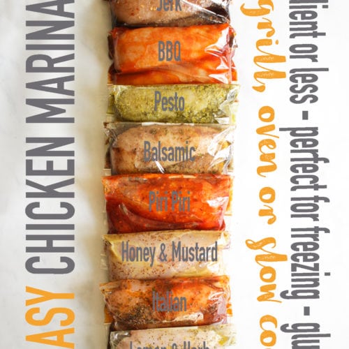 10 easy chicken marinades, gluten free and suitable for grill and slow cooker