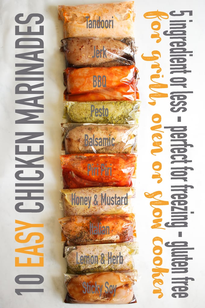 10 Easy Chicken Marinade Recipes - For BBQ, Oven or Slow Cooker