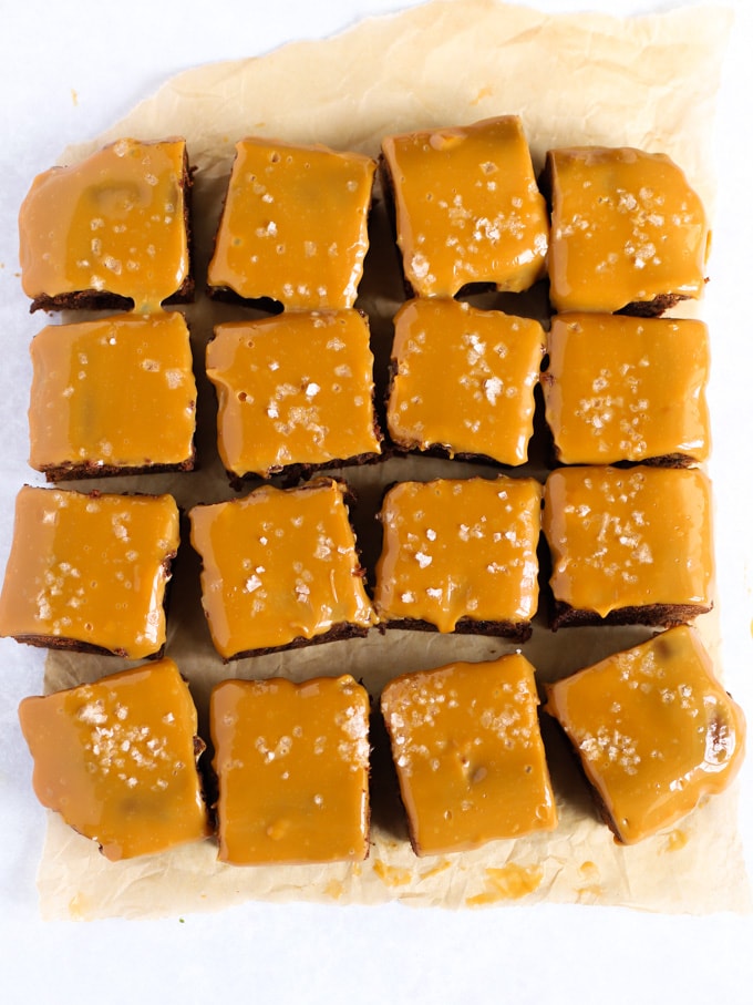 Easy to make Salted Caramel Brownies