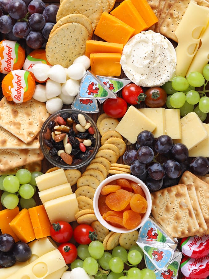 Kid Friendly Cheese Board - Peas and Crayons