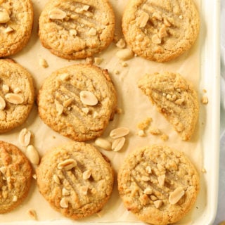 Peanut butter cookies made with just three ingredients