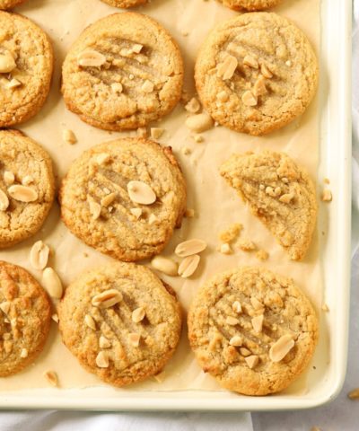 Peanut butter cookies made with just three ingredients