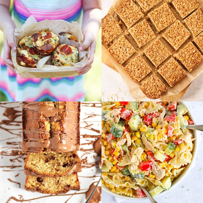 A selection of picnic ideas for kids with no sandwiches.