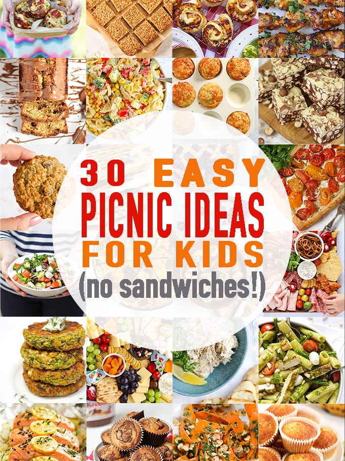 Easy Picnic Ideas for Kids with no sandwiches