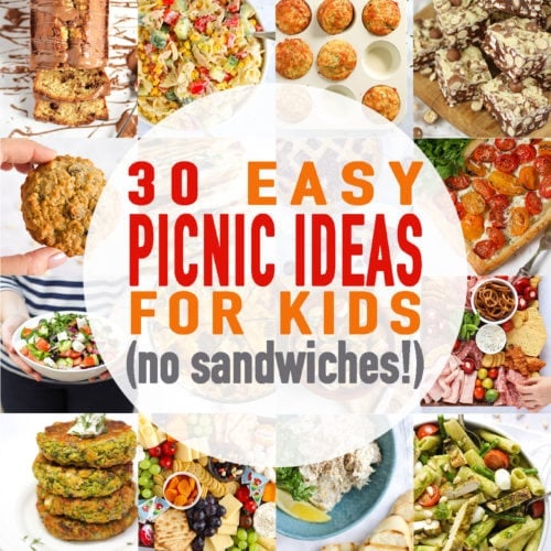 Easy Picnic Ideas for Kids with no sandwiches