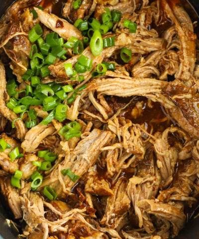 slow cooker pulled pork recipe with just 5 ingredients