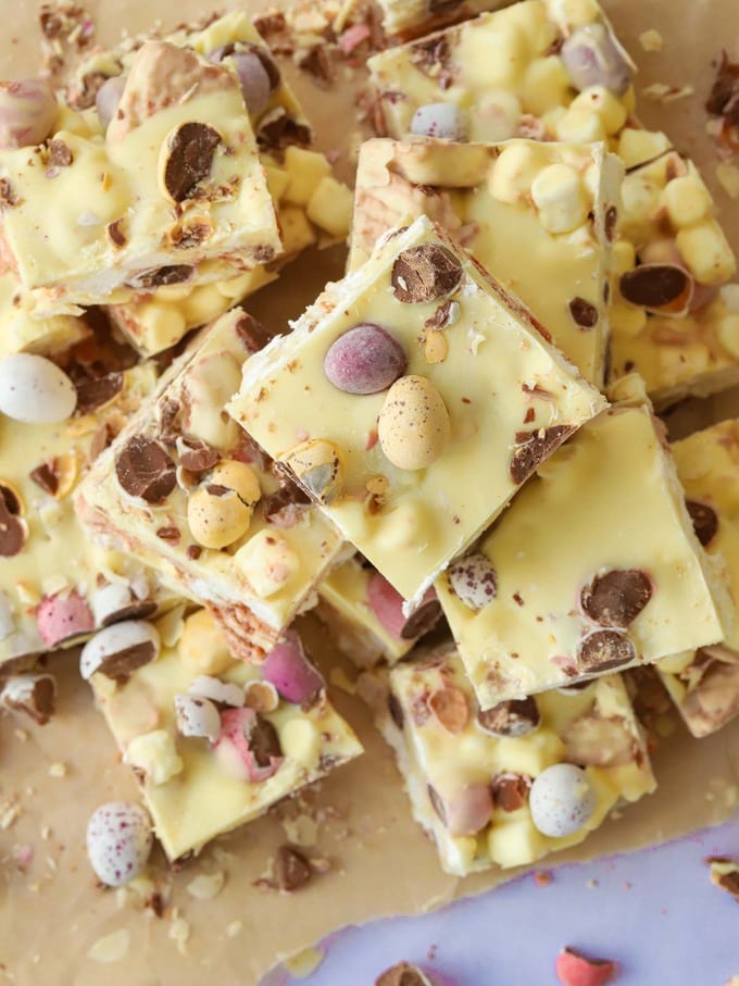 How to make Easter Rocky Road squares