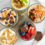 Easy healthy overnight oats recipe with various toppings